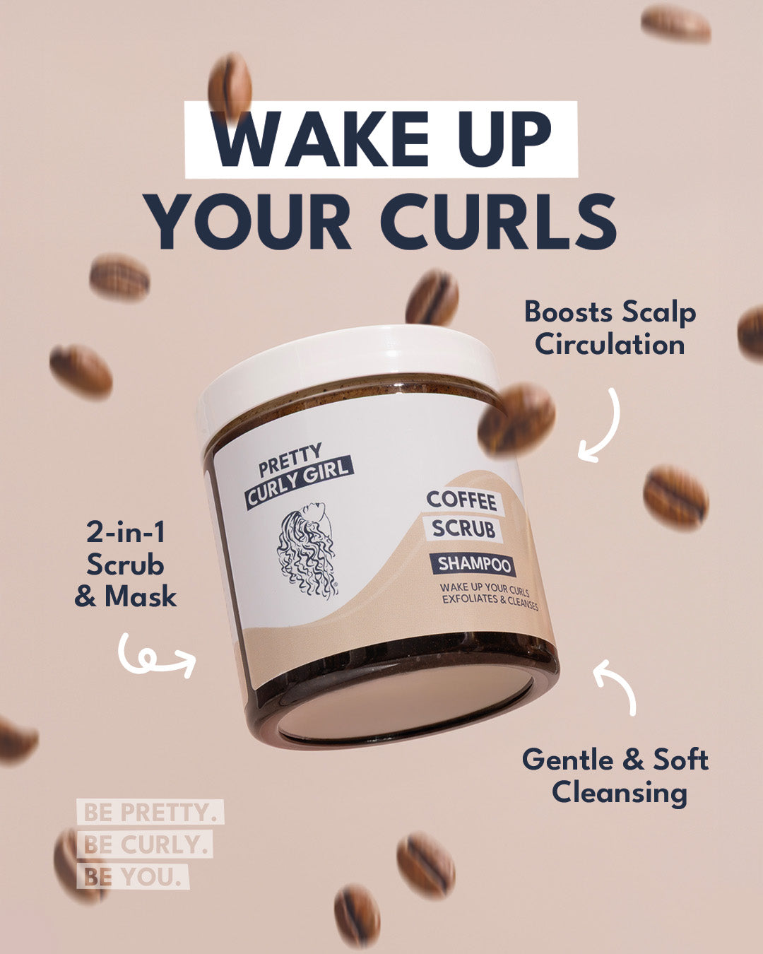 Coffee Scrub Shampoo Mask 250ml/9oz