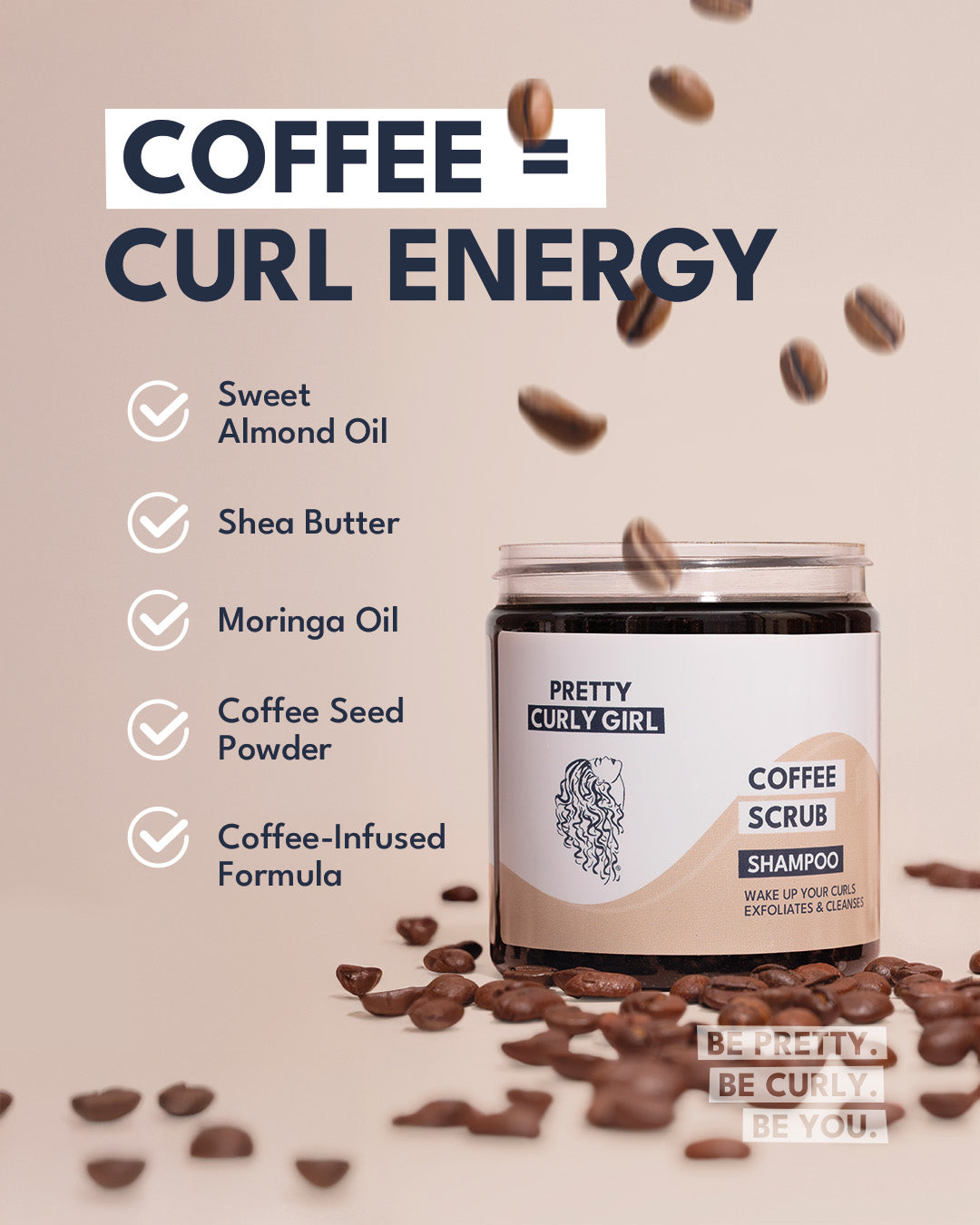 Coffee Scrub Shampoo Mask 250ml/9oz