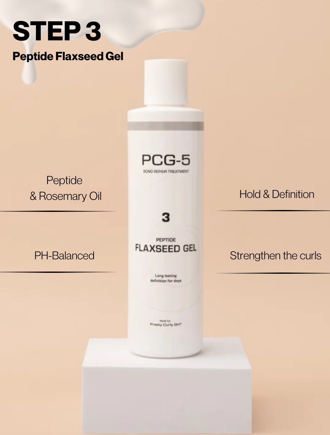 1 liter Salon size Peptide Flaxseed Gel 1 liter/8,5oz